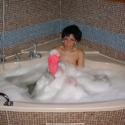 Amateurin in der Badewanne