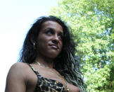 Anna im Leoparden-Bikini