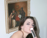 Steffi mit gro�em Dildo